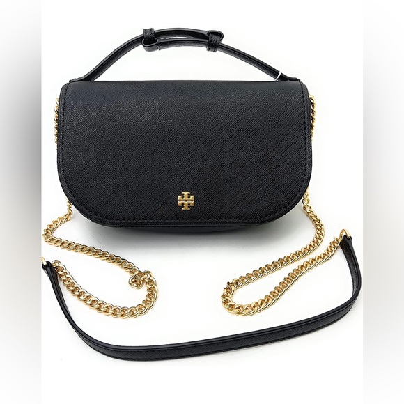 TORY BURCH EMERSON Top Handle Leather Crossbody Bag - Picture 2 of 6